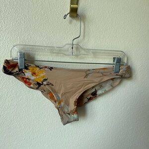 Boys + Arrows Tan Bikini with Floral Accent